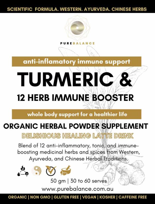 Turmeric 12 herb latte immune booster
