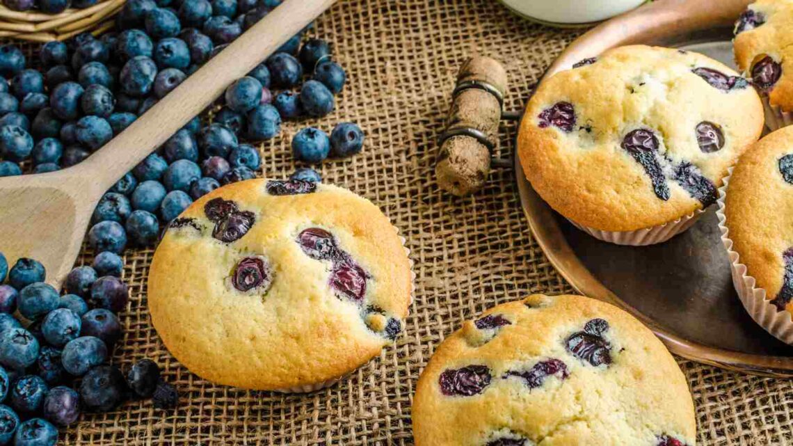 Blueberry Muffins Gluten free, vegan options