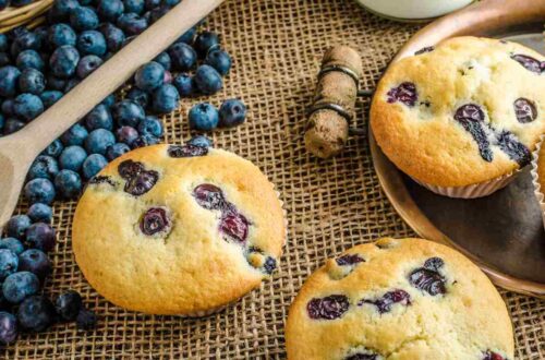 Blueberry Muffins Gluten free, vegan options